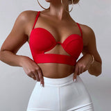 Underwear-Like Crop Slip Top Bra! Sexy Cropped Slip Top Club Top Ins Blogger Fashion 2111 - KellyModa Store