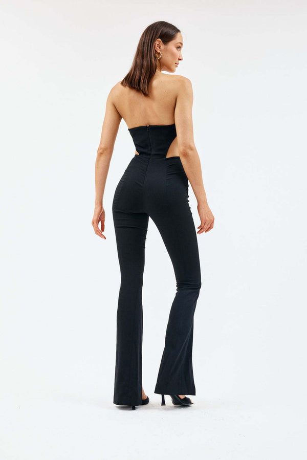 Daring Backless Cut Out Jumpsuit! Sexy Back Zipper Jumpsuit Cyber Celebrity Fashion 2205