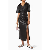 Laced-up Faux Leather Long Skirt! PU leather  Hip-Hugger, Women Skirt Fashion 2202