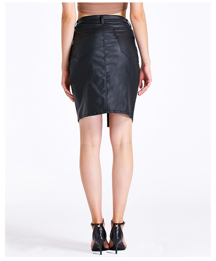 Slim Fitting PU Leather Skirt! PU Leather Bottoms, Women Jeans, Femme Bottoms, Hot skirt - KellyModa Store