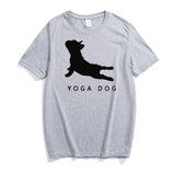 Yoga Dog! Loose Fitting Cotton Short Sleeve Tee Shirt, Funny Quotes Slogan Shirts - KellyModa Store