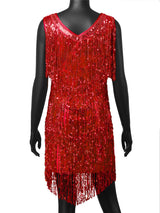 Fringed Shining Mini Slip Dress with Sequins! Sexy Clubwear Blingbling 2207