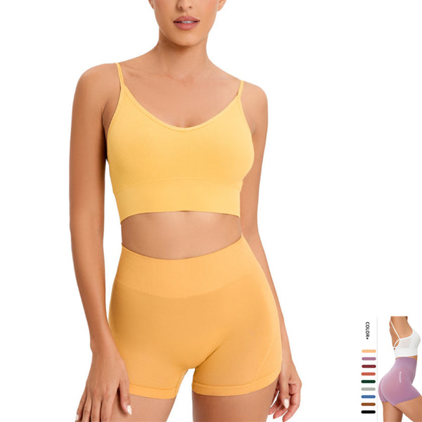 Sexy Active Style Yoga Crop Top and Panty 2-Piece Set , NO Camel Toe Sexy Work Panty Wear, Hot Pants