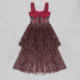Blingbling Fairy Mesh Dress! Shining Sequins Luxury Party Slip Dress Hot Women Fashion 2201