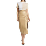 Laced-up Faux Leather Long Skirt! PU leather  Hip-Hugger, Women Skirt Fashion 2202