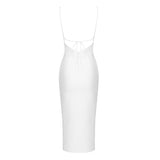 Luxury Plunged Sexy Slim Fitting Slip Dress! Women's Event Dress Party Dress Fashion 2205