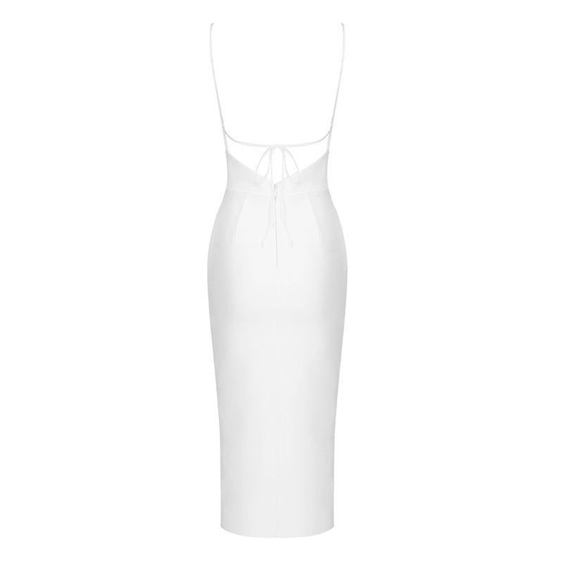 Luxury Plunged Sexy Slim Fitting Slip Dress! Women's Event Dress Party Dress Fashion 2205