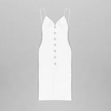 Luxury Plunged Sexy Slim Fitting Slip Dress! Women's Event Dress Party Dress Fashion 2205