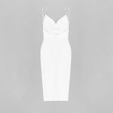 Luxury Plunged Sexy Slim Fitting Slip Dress! Women's Event Dress Party Dress Fashion 2205