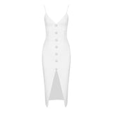 Luxury Plunged Sexy Slim Fitting Slip Dress! Women's Event Dress Party Dress Fashion 2205