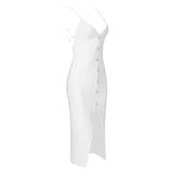 Luxury Plunged Sexy Slim Fitting Slip Dress! Women's Event Dress Party Dress Fashion 2205