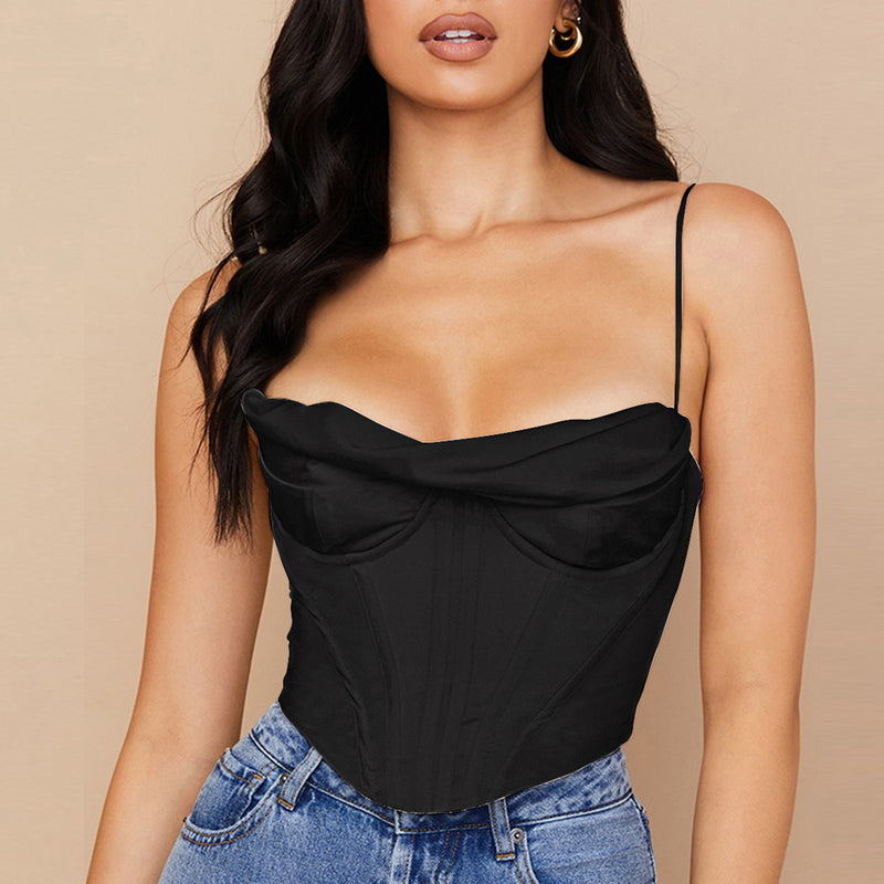 Forever Classic! Sexy Crop Slip Top All Colors in! Sexy Cropped Top Club Top Cyber Celebrity Fashion 2111 - KellyModa Store