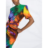 African Style Unreal Color Printed Tee and Printed Skirt 2-piece Set! Sexy Tops Designer Fashion 2111 - KellyModa Store