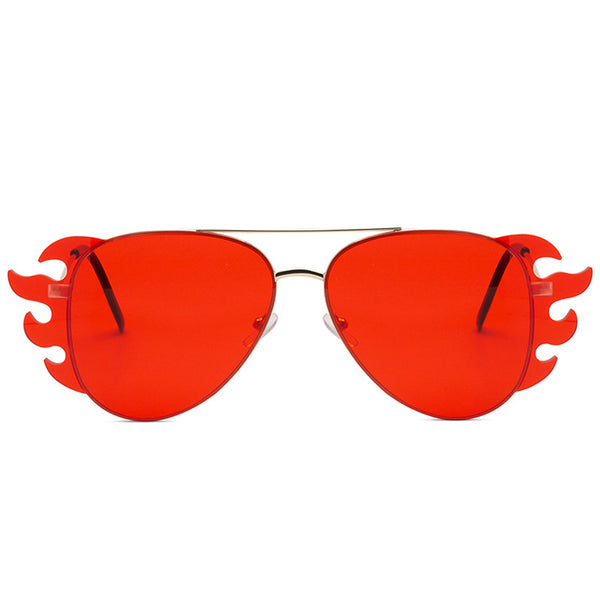 Fire Fancy Shape Lens! Cute Small Size Fashion Sunglasses Women Glasses Fashion Eyewear - KellyModa Store