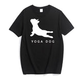 Yoga Dog! Loose Fitting Cotton Short Sleeve Tee Shirt, Funny Quotes Slogan Shirts - KellyModa Store