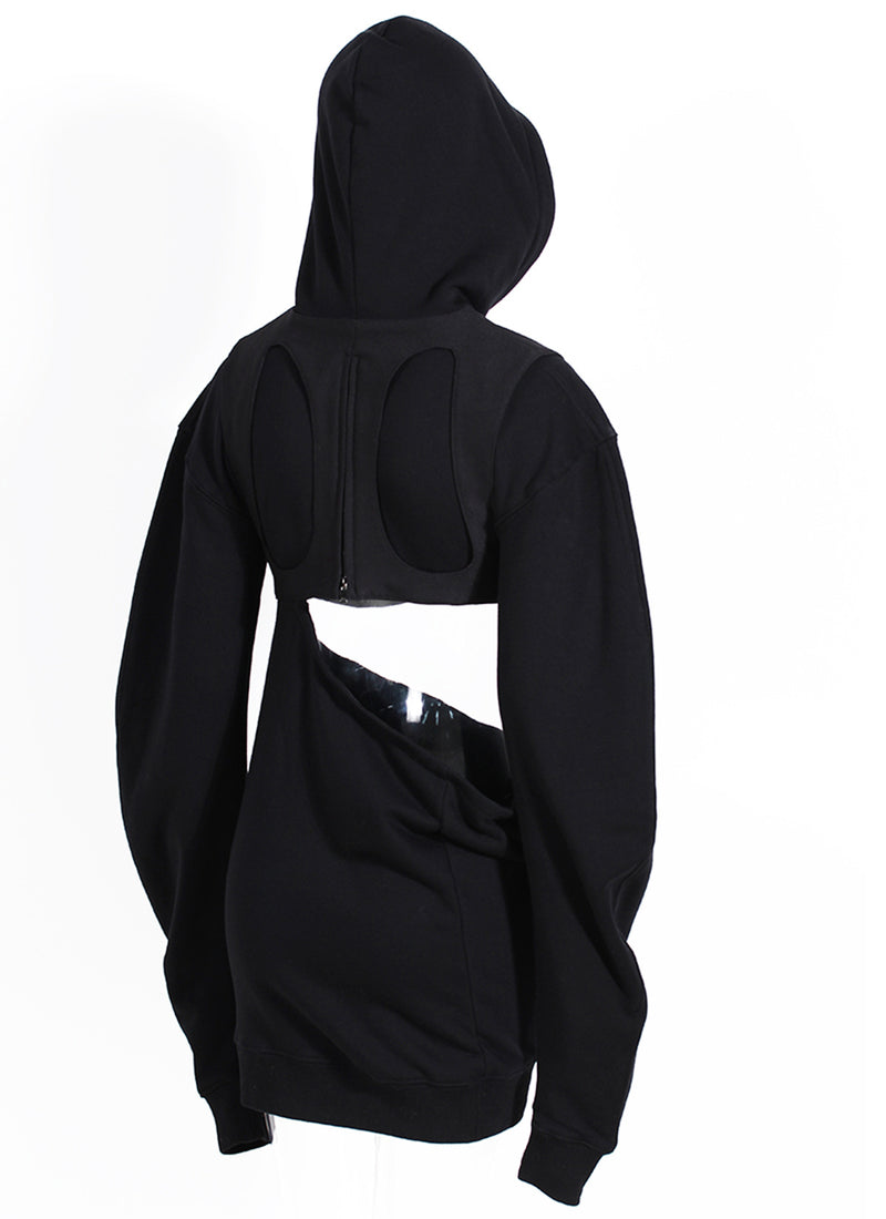 Cut Out Sexy Hooded Sweatshirt Hoodie! Sexy Cool Streetwear Celebrity Fashion 2207