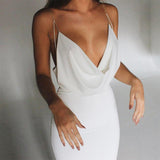 Backless Sexy Slip Dress 3 Colors! Night Club Dress Celebrity Fashion 2111 - KellyModa Store