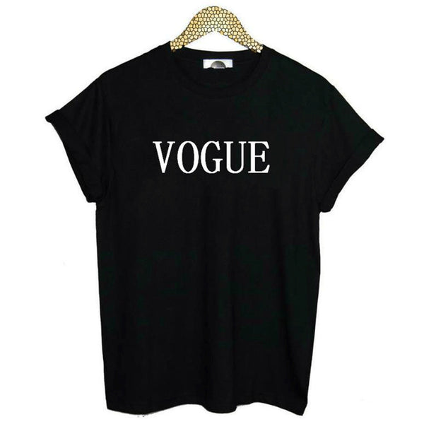 VOGUE ! Loose Fitting Cotton Unisex Short Sleeve Tee Shirt, Funny Quotes Shirts - KellyModa Store