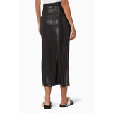 Laced-up Faux Leather Long Skirt! PU leather  Hip-Hugger, Women Skirt Fashion 2202