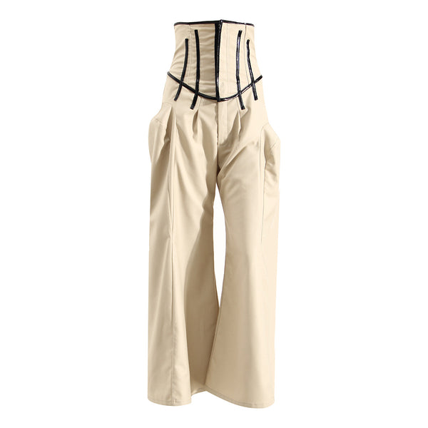 Sexy High-Waisted Wide Leg Pants! WHR waist–hip ratio Forming, Femme Bottoms