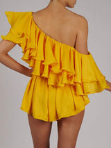 Ruffled Asymmetrical One Shoulder Event Short Dress! Clubwear Dress Party Dress 2112 - KellyModa Store