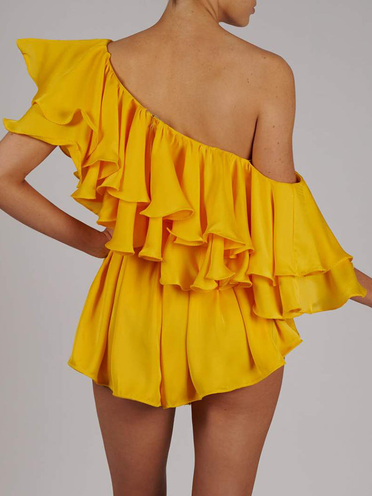 Ruffled Asymmetrical One Shoulder Event Short Dress! Clubwear Dress Party Dress 2112 - KellyModa Store