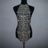 Top Luxury Shine Zirons Gems Rhinestones Floral body Chain , Sexy Body Jewelry Dress, Hot ClubWear