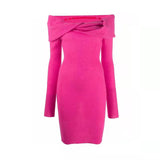 Strapless Sexy Knitted Sweater Dress 3 Colors! Slim Fitting Knitwear Celebrity Fashion 2111 - KellyModa Store