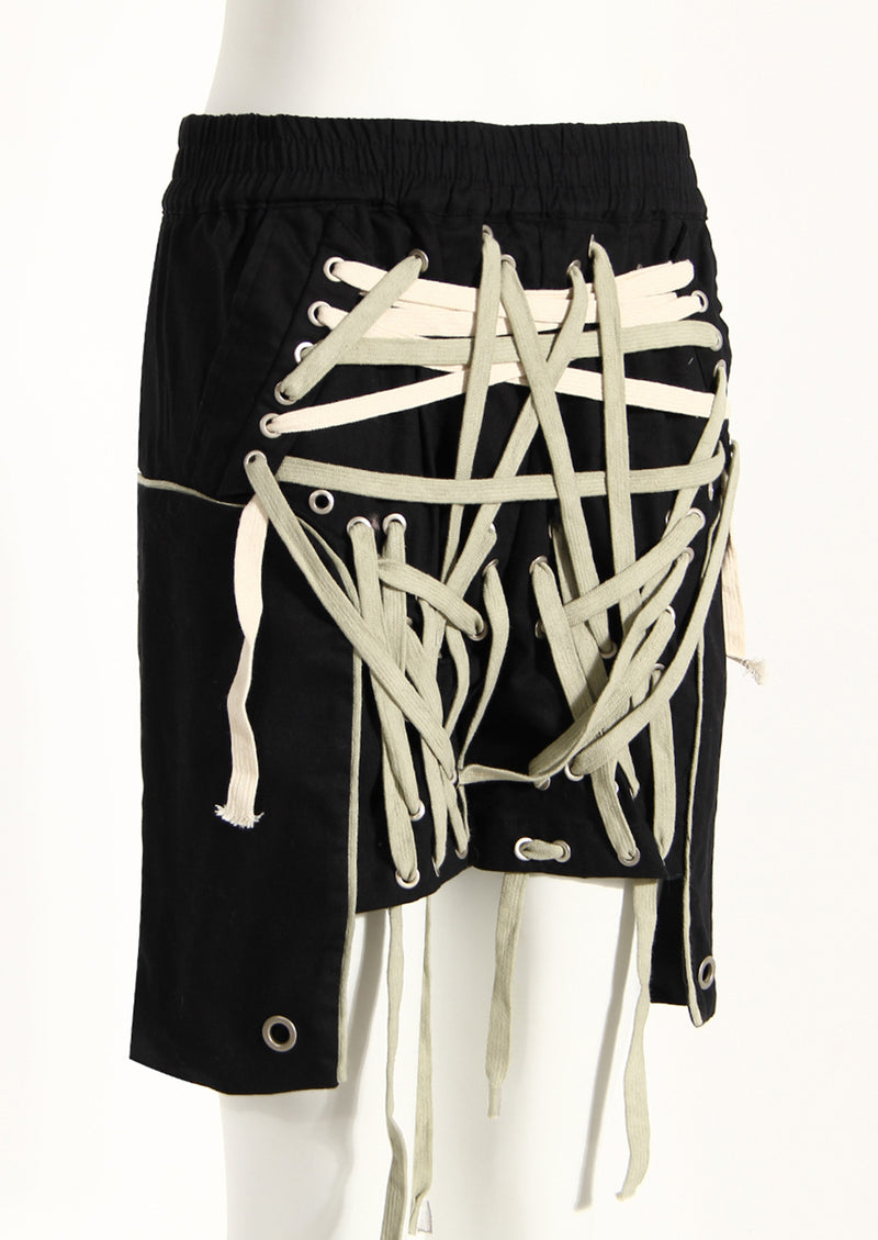 Street Style Laced-Up Skirt! Hot Skirt Bottoms, Women Femme Bottoms