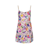 Luxury Sweet Style Floral Backless Slip Dress with Sequins! Sexy Floral Mini Dress 2112 - KellyModa Store