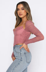 Wrinkled Mesh Halter Crop Top! Sexy See-through Cropped Top  Cyber Celebrity Fashion 2111 - KellyModa Store