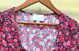 Retro Rose Printed Midi Casual Floral Dress! Casual Style Dress Designer Fashion 2205