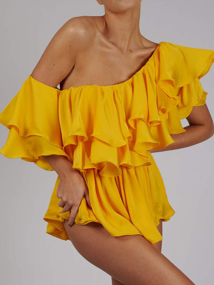 Ruffled Asymmetrical One Shoulder Event Short Dress! Clubwear Dress Party Dress 2112 - KellyModa Store