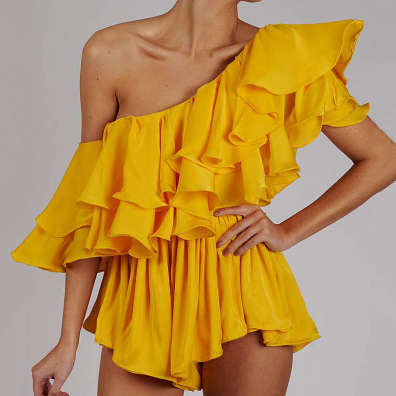 Ruffled Asymmetrical One Shoulder Event Short Dress! Clubwear Dress Party Dress 2112 - KellyModa Store