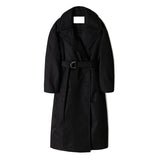 Minimal Quilted Winter Warm Coat! Office Fashion Chic Fall Winter Overcoat Winter Coat 2208