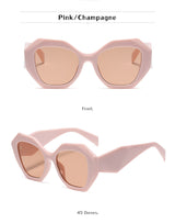 Sci-Fi Future! Large Size Fashion Sunglasses Women Glasses Pilot Eyewear 9129 - KellyModa Store