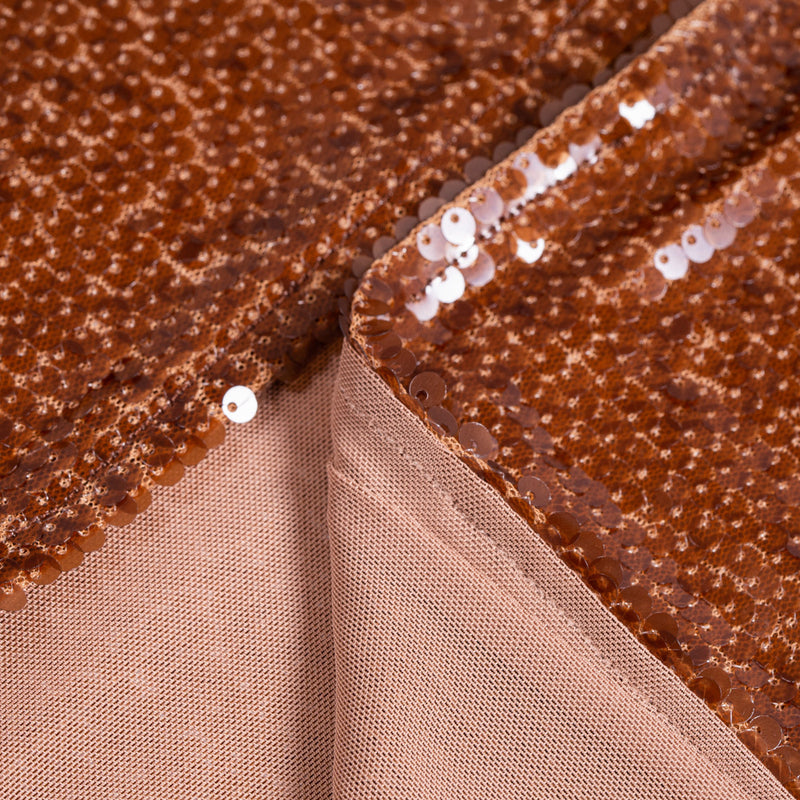 Caramel Sequins Slip Dress! Shining Chocolate Color Luxury Event Long Slip Dress! Event Dress 2304