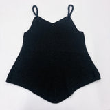 Hand Crocheted Tank Top Minimal Basic Normcore Style Women's Vest !  Designer Fashion 2205