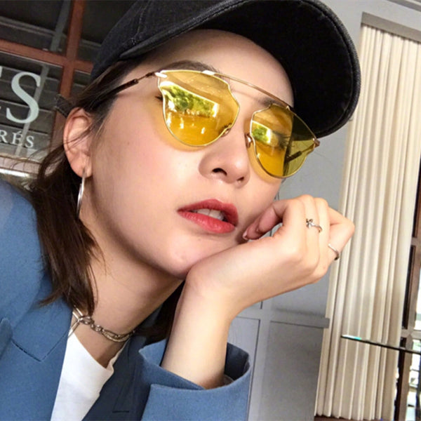 Cat Eyes Fancy Shape Lens! Cute Small Size Fashion Sunglasses Women Glasses Fashion Eyewear - KellyModa Store