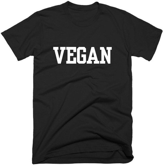 Vegan! Loose Fitting Cotton Short Sleeve Unisex Tee Shirt, Funny Quotes Shirts - KellyModa Store