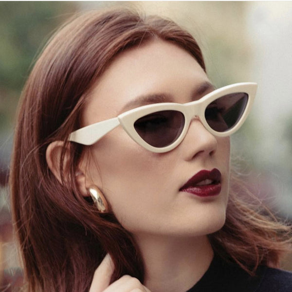 Cat Eye Thick Rim Small! Adorable Small Size Fashion Sunglasses Women Glasses Fashion Eyewear 3057 - KellyModa Store