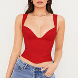 Popular! Basic Sexy Crop Tank Top! Sexy Cropped Top Club Top Cyber Celebrity Fashion 2111 - KellyModa Store