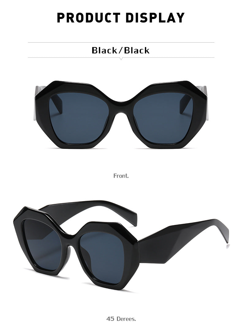 Sci-Fi Future! Large Size Fashion Sunglasses Women Glasses Pilot Eyewear 9129 - KellyModa Store