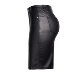 Slim Fitting PU Leather Skirt! PU Leather Bottoms, Women Jeans, Femme Bottoms, Hot skirt - KellyModa Store