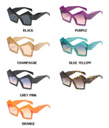 Diamond Cut! Large Size Fashion Sunglasses Women Glasses Pilot Eyewear LH001 - KellyModa Store