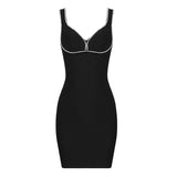 Jewelry Trimmed Tank Dress!  Slim Fitting Sexy Party Hip Dress Cyber Fashion 2201