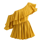 Ruffled Asymmetrical One Shoulder Event Short Dress! Clubwear Dress Party Dress 2112 - KellyModa Store