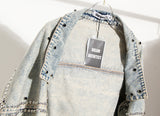 Jeans Shawl Like Jacket! Chic Top Jeans Jacket Celebrity Fashion 2205