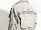 Jeans Shawl Like Jacket! Chic Top Jeans Jacket Celebrity Fashion 2205