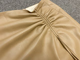 Laced-up Faux Leather Long Skirt! PU leather  Hip-Hugger, Women Skirt Fashion 2202